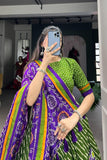Gorgeous Patola Leheriyu Print Lehenga Choli  women's fashion mart