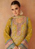 Luxurious and Classic Pure Chinon Embroidered Palazzo Suit - women's fashion mart