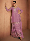 Outstanding Designer Embroidered Party Wear Sharara Suit - women's fashion mart