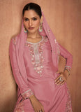 Outstanding Designer Embroidered Party Wear Sharara Suit - women's fashion mart