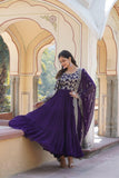 Traditional Elegance Anarkali Gown And Dupatta Set - women's fashion mart
