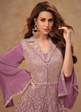 Designer and Exquisite Embroidered Peplum Style Palazzo Suit - women's fashion mart