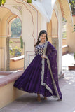 Traditional Elegance Anarkali Gown And Dupatta Set - women's fashion mart