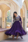 Traditional Elegance Anarkali Gown And Dupatta Set - women's fashion mart