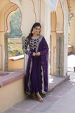 Traditional Elegance Anarkali Gown And Dupatta Set - women's fashion mart