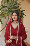 TRADITIONAL elegance Attractive Embroidered Sequins WORK WOMEN GOWN  women's fashion mart
