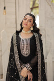 Designer Sequins Embroidered Work Stylish Gown With Dupatta Set