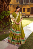 Ethereal Elegance Pure Chanderi Zari Woven Luxury Lehenga Set