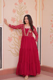 Sequins Zari Embroidered Work Wedding Designer Gown