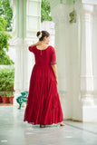 Stunning Beads Embroidery Work Beautiful Gown