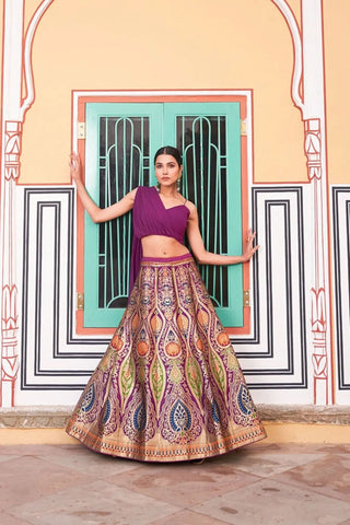 Traditional Designer Banarasi Lehenga - women's fashion mart