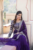 Traditional Elegance Anarkali Gown And Dupatta Set - women's fashion mart