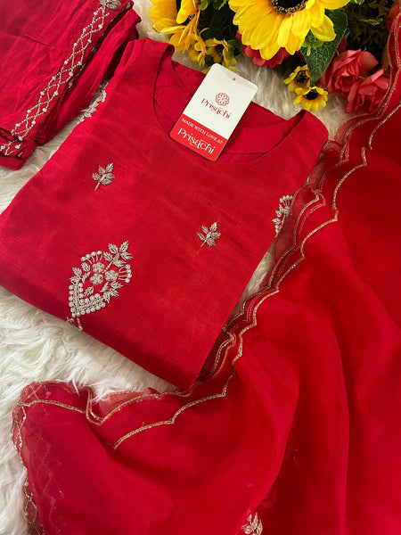 Designer Embroidered kurta set with dupatta  women's fashion mart