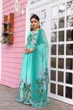 Stunning Printed Chinon Gown With Dupatta Set - women's fashion mart