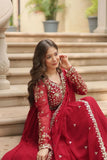 Amazing Festive Wear Faux Georgette Sequins Worked Gown - women's fashion mart