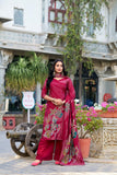 Floral Print Beets Handwork Stunning Salwar Suit - women's fashion mart