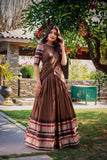 Designer Pure Chanderi Lehenga Set for Women