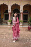 Faux Georgette Sequins With Thread Embroidered Kurti Sharara Dupatta Set For Women