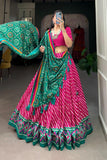 Gorgeous Patola Leheriyu Print Lehenga Choli  women's fashion mart