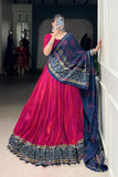 Glamorous Bandhej Print Lehenga Choli for Navratri And Weddings