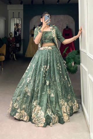Floral Printed Stylish Designer Lehenga choli