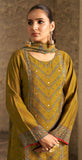 Mustard Viscose Muslin Salwar Suit with Digital Print - women's fashion mart