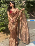 Silk saree with lace border - women's fashion mart
