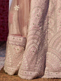 Glorious Lilac Silk Heavy Embroidered Bridal Lehenga Choli - women's fashion mart