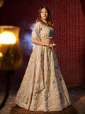 Angelic White Georgette Heavy Embroidered Bridal Lehenga Choli - women's fashion mart