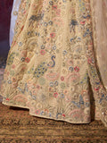 Angelic White Georgette Heavy Embroidered Bridal Lehenga Choli - women's fashion mart