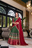 Kanchipuram Silk Lehenga Set With Zari Weaving & Georgette Dupatta