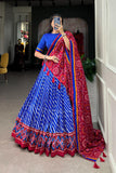 Gorgeous Patola Leheriyu Print Lehenga Choli  women's fashion mart