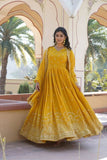 Beauty Of Designer Readymade Gown Collections -WOMEN FASHION Yellow / M women's fashion mart