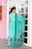 Stunning Printed Chinon Gown With Dupatta Set - women's fashion mart