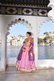 Jacquard Silk Designer Weaving Zari Work Paithani Lehenga Set