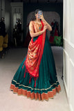 Paithani Jacquard Silk Lehenga Choli Set With Zari Weaving & Tassel Dupatta – Festive Special