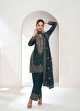 Trendy Black Embroidered chinon palazzo suit - women's fashion mart