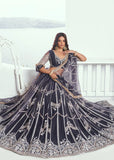Heartwarming Dark Grey Embroidered Wedding  Lehenga Choli - women's fashion mart