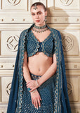 Exquisite and Luxurious Navy Blue Wedding Style Lehenga Choli - women's fashion mart