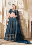 Exquisite and Luxurious Navy Blue Wedding Style Lehenga Choli - women's fashion mart