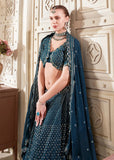 Exquisite and Luxurious Navy Blue Wedding Style Lehenga Choli - women's fashion mart