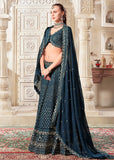 Exquisite and Luxurious Navy Blue Wedding Style Lehenga Choli - women's fashion mart