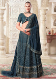 Exquisite and Luxurious Navy Blue Wedding Style Lehenga Choli - women's fashion mart