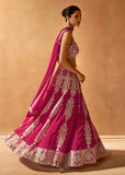 Fabulous Rani Pink Embroidered Bridal Lehenga Choli - women's fashion mart