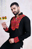 Black Navratri Special Men's Wear Kurta Collection  women's fashion mart