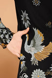 Black Designer Viscose Rayon Men's Kurta Online  women's fashion mart