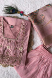 Buy Designer Baby Pink Kurti Set for Baby Shower  women's fashion mart