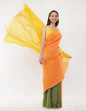 Crafted from the finest handwoven Khadi cotton Saree -Saree Default Title women's fashion mart