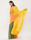 Crafted from the finest handwoven Khadi cotton Saree -Saree Default Title women's fashion mart