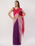 Crafted from the finest handwoven Khadi cotton Saree -Saree Default Title women's fashion mart